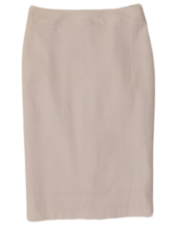 Marks & Spencer Damska spódnica ołówkowa UK 10 Small W30 Biały poliester