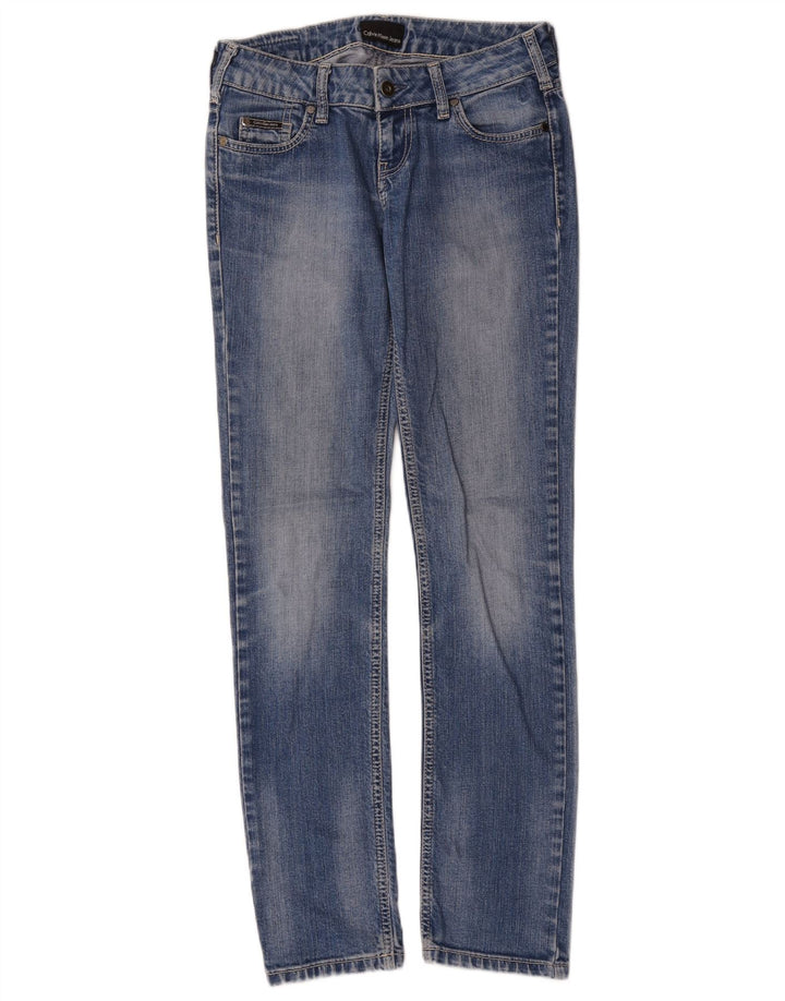 Damskie jeansy Calvin Klein W28 L30 Niebieskie