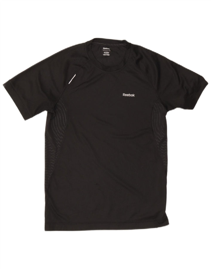Męska koszulka Reebok Top, mała, czarna, z poliestru