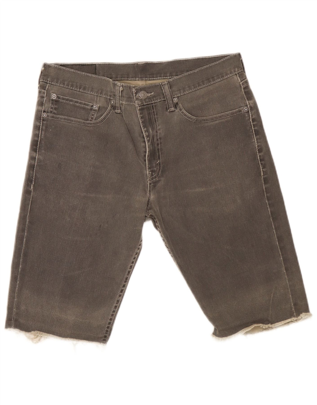 Męskie spodenki jeansowe Levi's W34, duże, szare, bawełniane