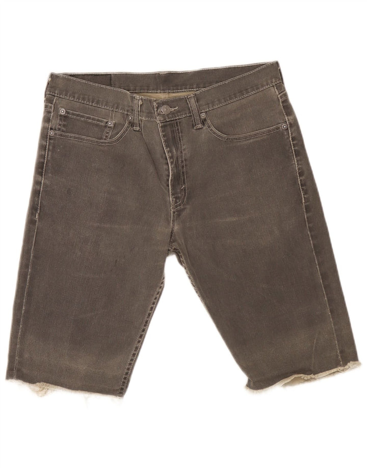Męskie spodenki jeansowe Levi's W34, duże, szare, bawełniane