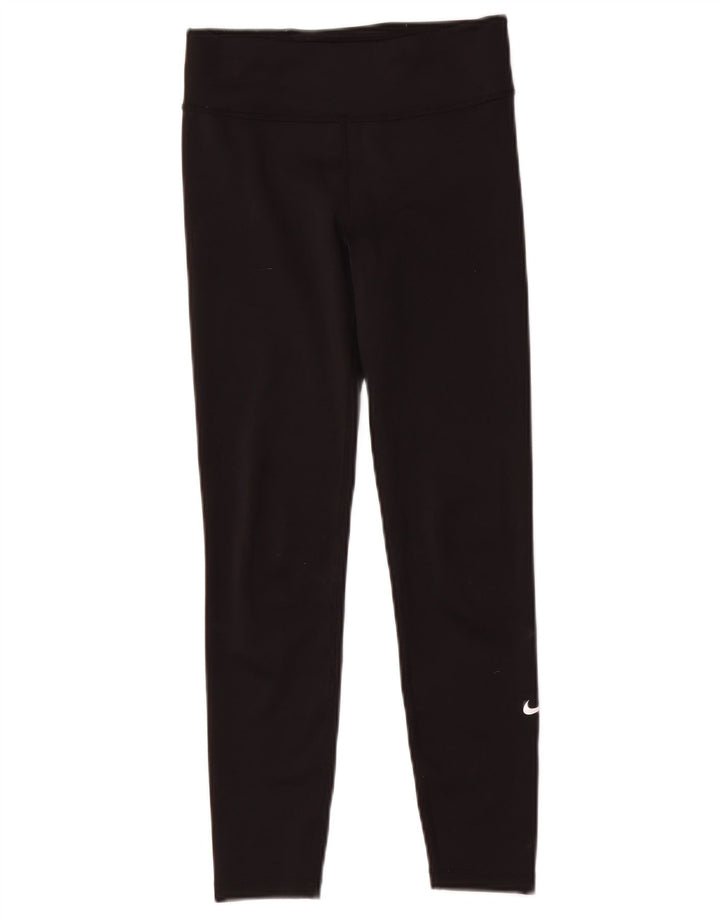 Dziewczęce legginsy Nike Dri Fit 10-11 lat, średni czarny poliester