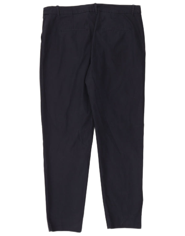 Marks & Spencer Damskie spodnie chino z wysokim stanem UK 16 Large W34 L28 Granatowe B