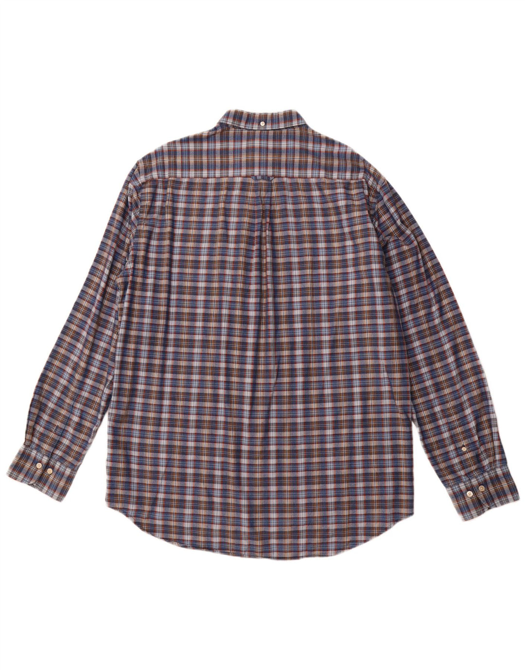 Koszula męska GANT o regularnym kroju, rozmiar 43/44 17 1/2 XL, bawełniana, granatowa w kratę