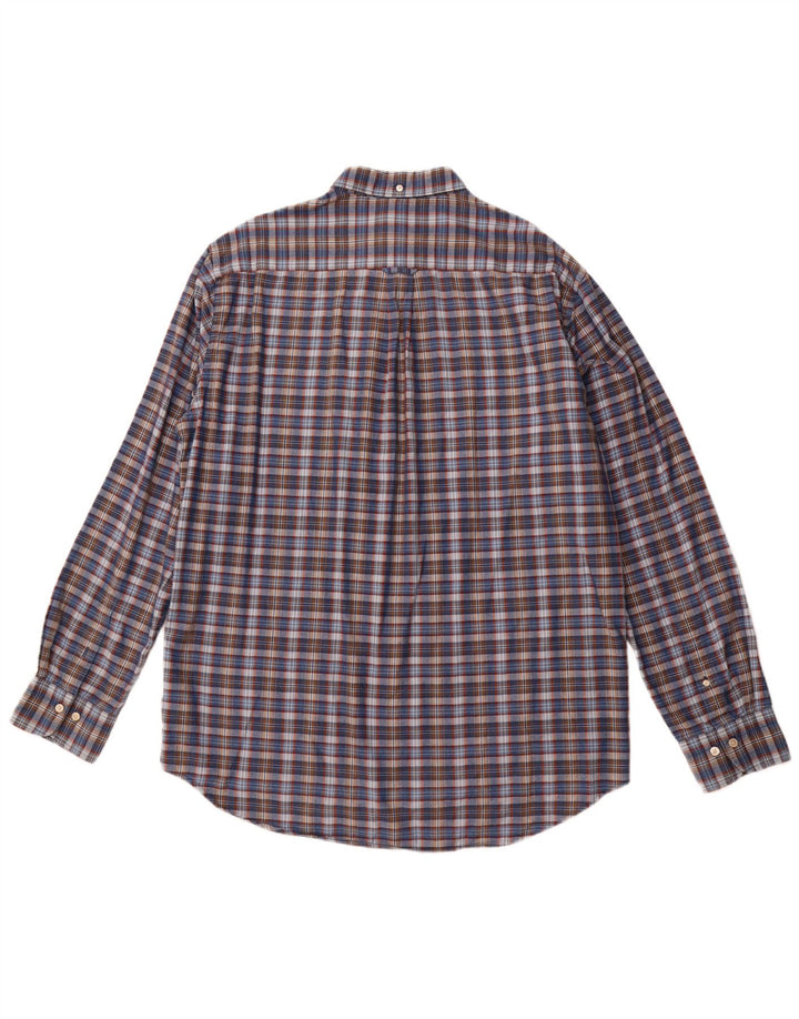 Koszula męska GANT o regularnym kroju, rozmiar 43/44 17 1/2 XL, bawełniana, granatowa w kratę