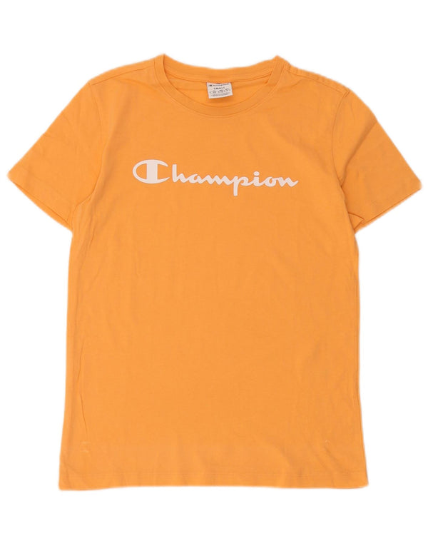Męski T-shirt Champion z grafiką, mały, pomarańczowy