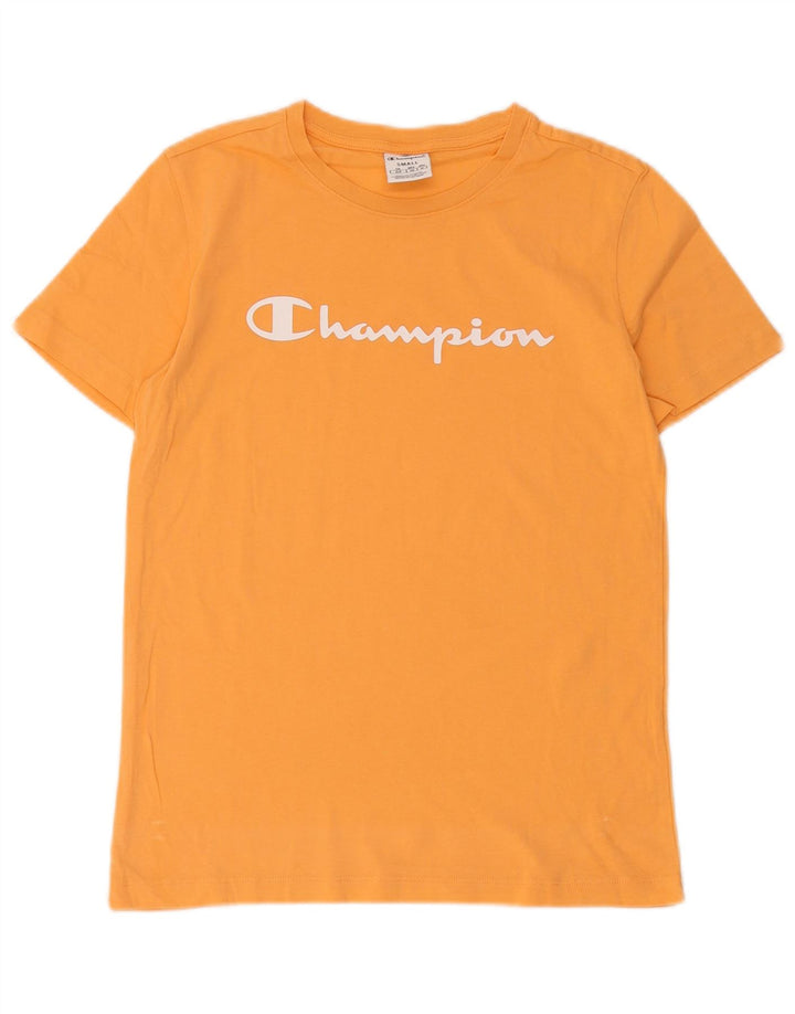 Męski T-shirt Champion z grafiką, mały, pomarańczowy