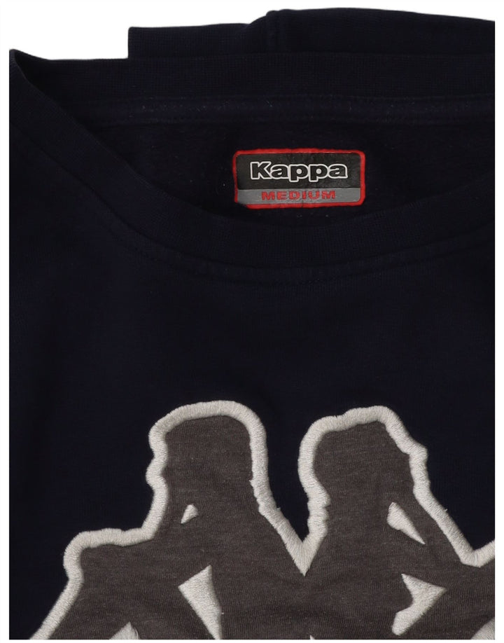 Damska bluza Kappa Graphic Oversize Sweter UK 14 Średni granatowy