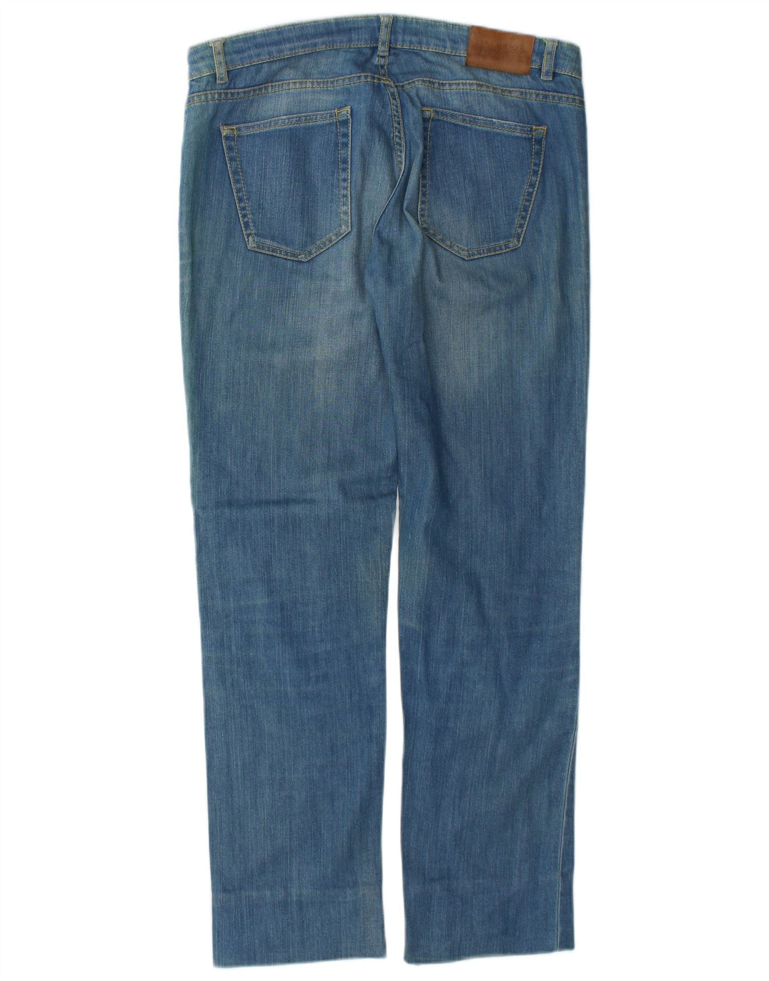 Damskie jeansy Zara w trudnej sytuacji, proste EU 40, średnie, W30, L29, niebieska bawełna