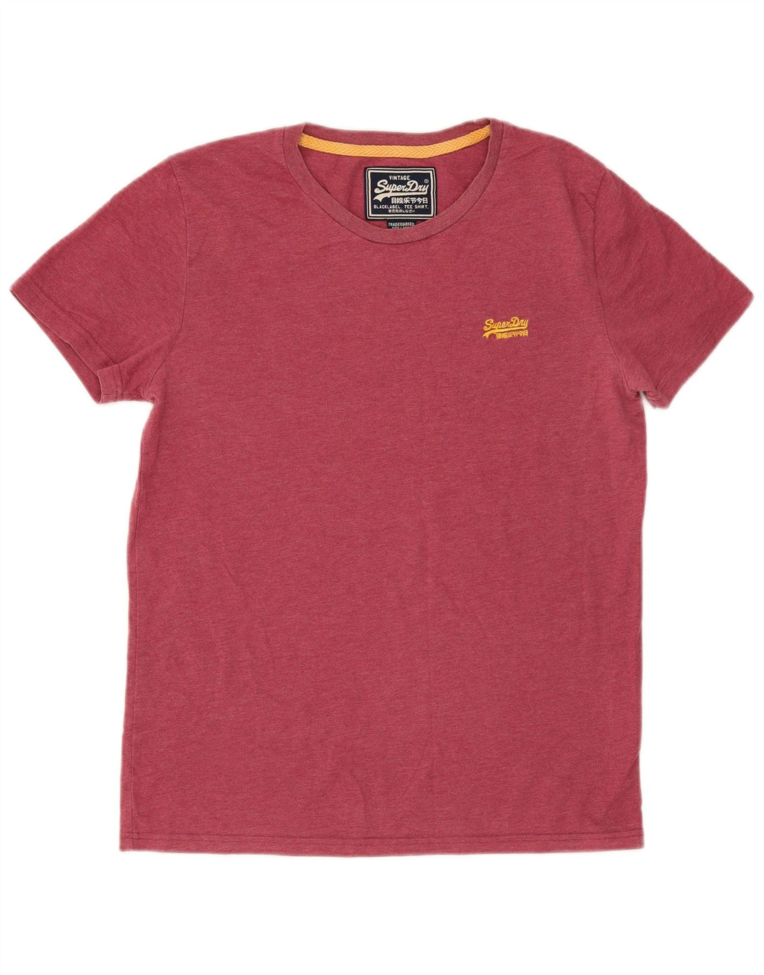Męski T-shirt z grafiką Superdry, duży, czerwony, bawełniany