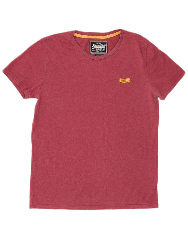 Męski T-shirt z grafiką Superdry, duży, czerwony, bawełniany