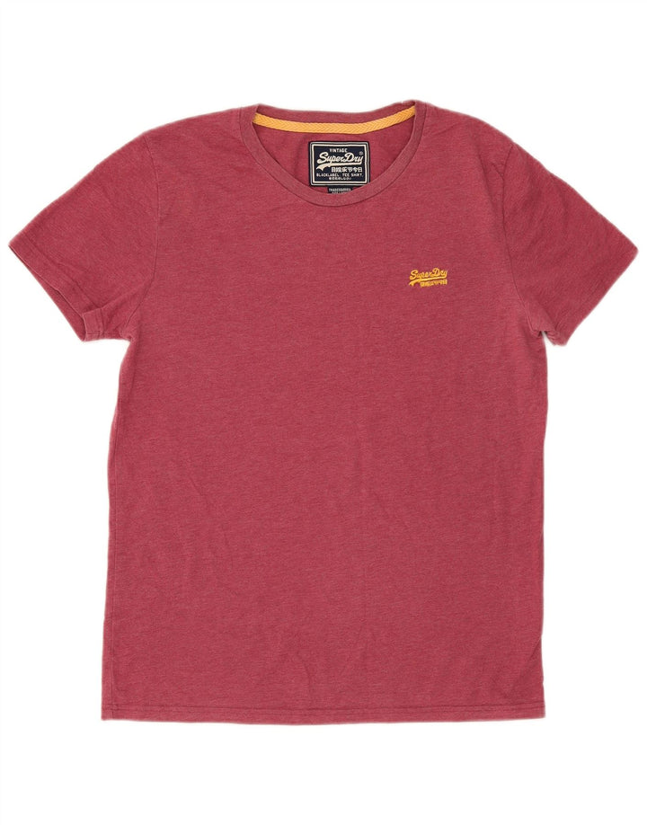 Męski T-shirt z grafiką Superdry, duży, czerwony, bawełniany