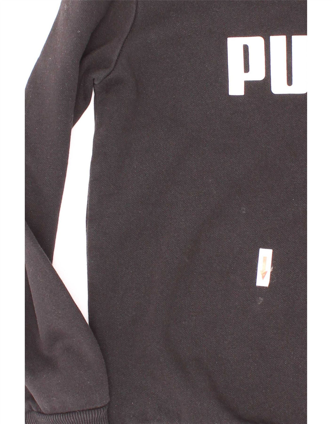 Chłopięca bluza z grafiką Puma, 7-8 lat, czarna bawełna