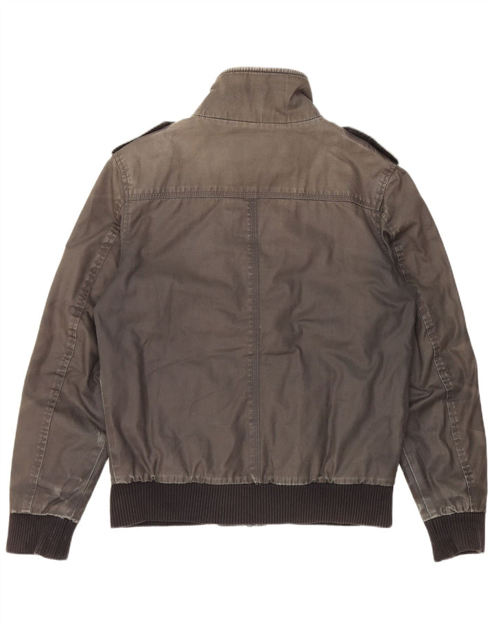 Męska kurtka wojskowa Jack & Jones UK 36, mała, szara, bawełniana