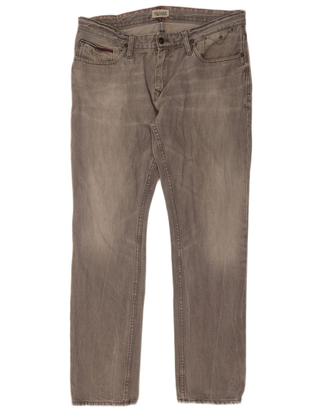 Męskie jeansy slim fit Tommy Hilfiger W36 L34 szare