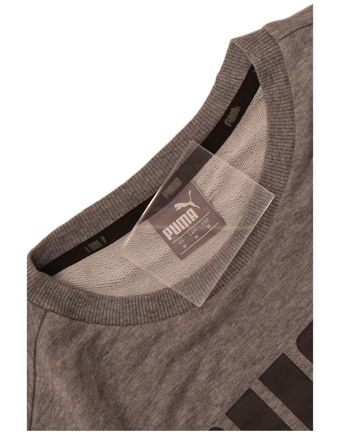 Męska bluza z grafiką Puma, średniej szarości, bawełniana w plamki