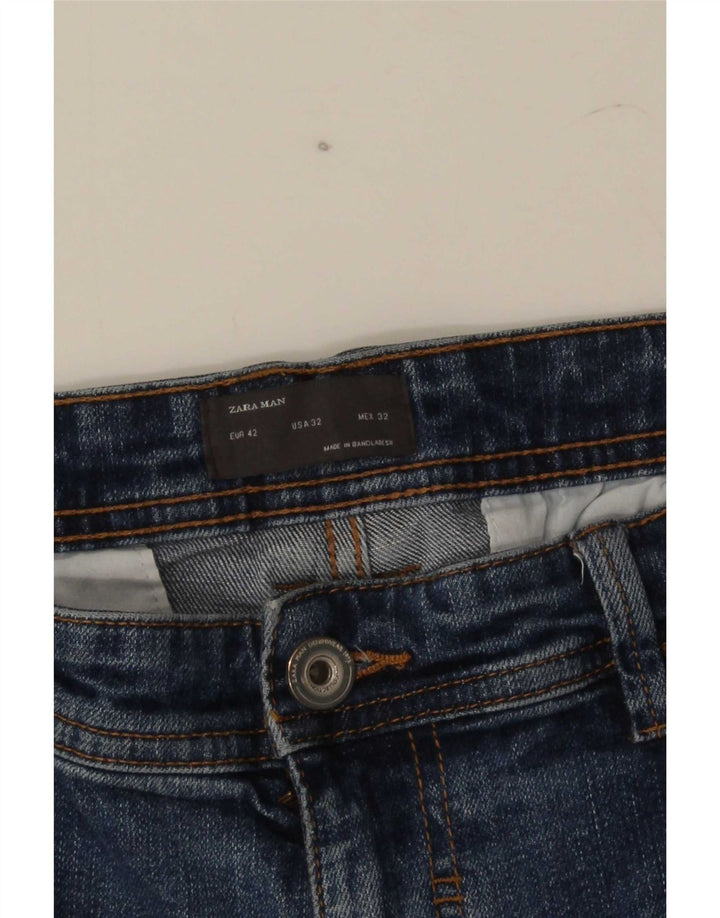Męskie spodenki jeansowe Zara EU 42 Large W32 Blue