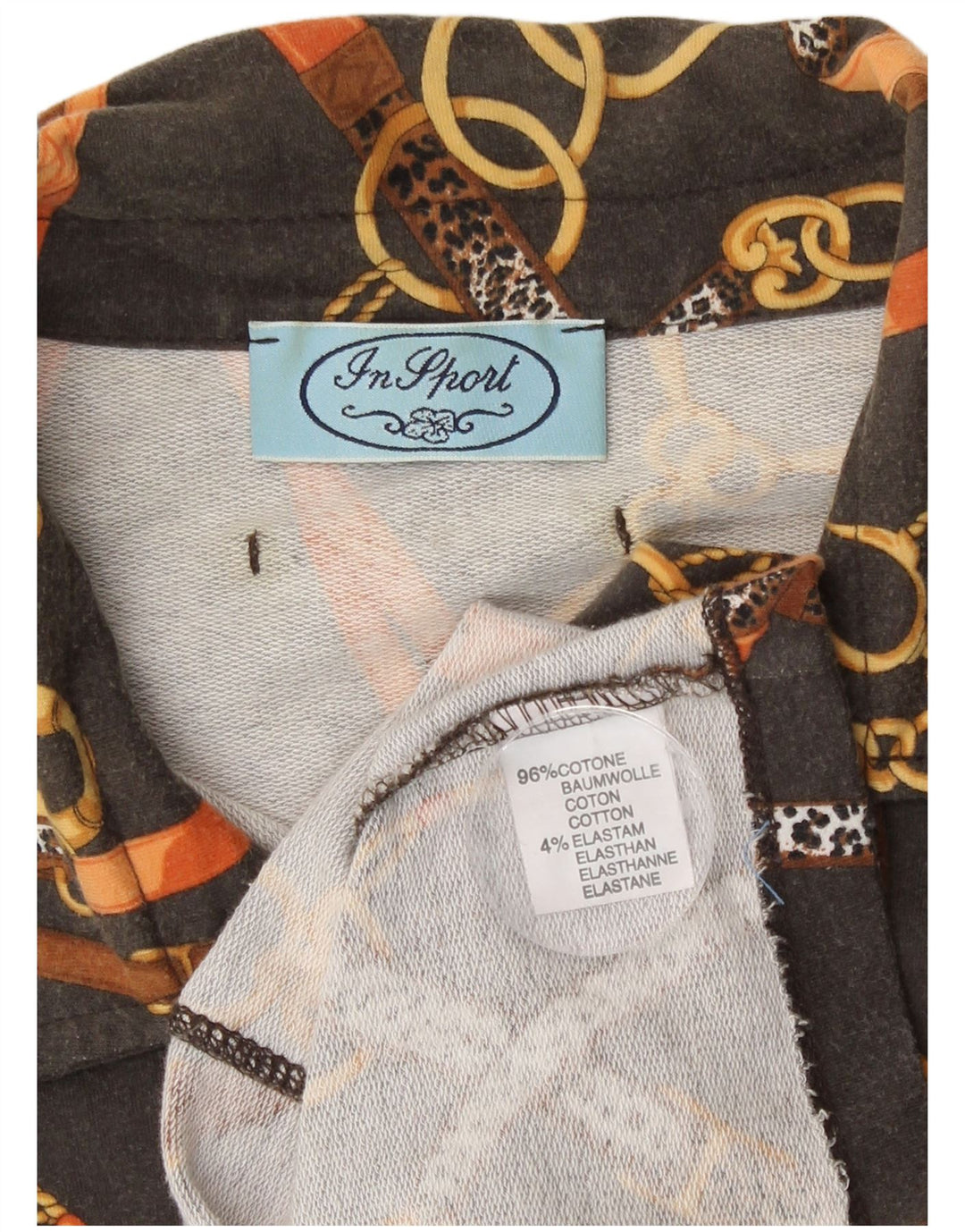 Koszula damska Vintage UK 14 Średnia szara bawełna