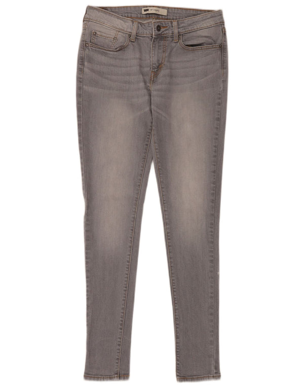Damskie jeansy LEVI'S 535 Legging W30 L32 Szara bawełna