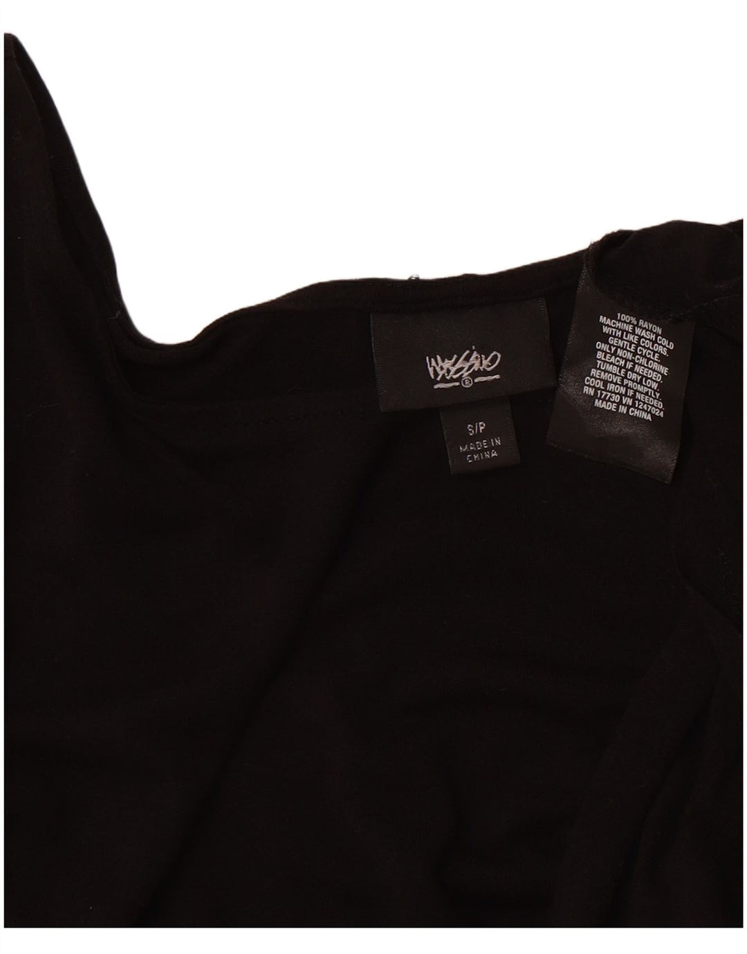 MOSSIMO Womens Sleeveless Asymmetrical Dress UK 8 Small Black Rayon