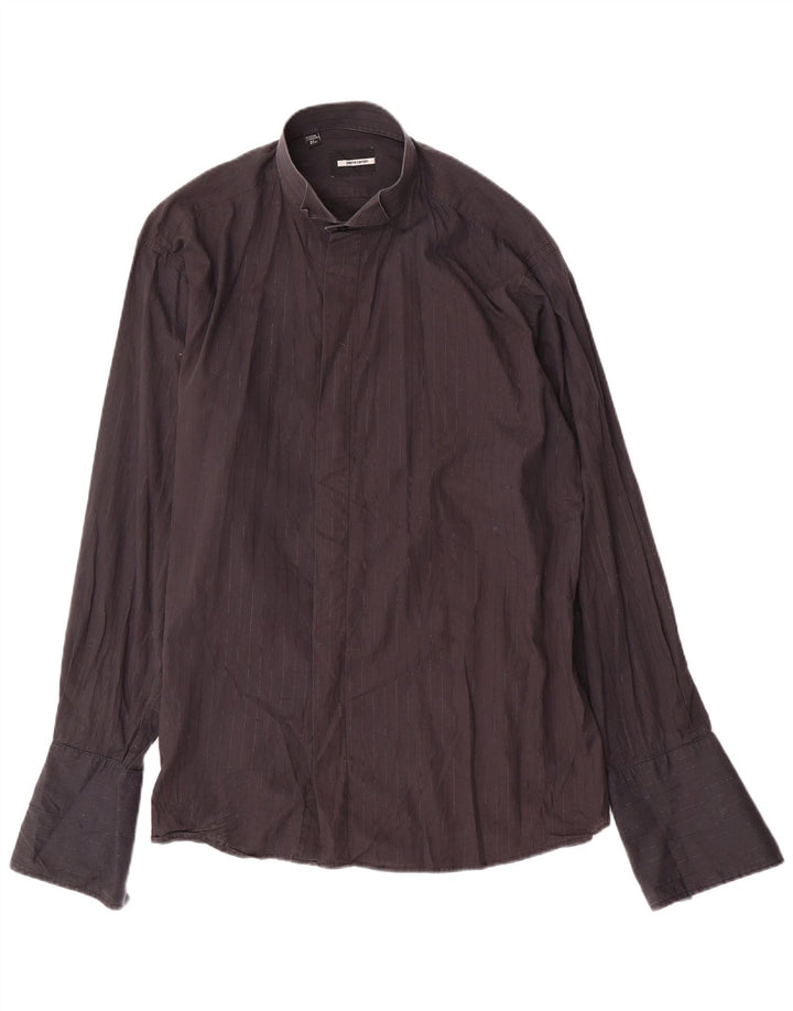 Męska koszula wizytowa PIERRE CARDIN rozmiar 16 1/2 41, duża, czarna w prążki