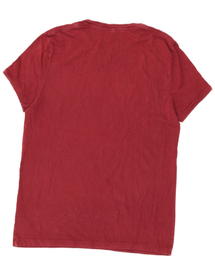 T-shirt męski Jack Wills, średni, bordowy bawełniany
