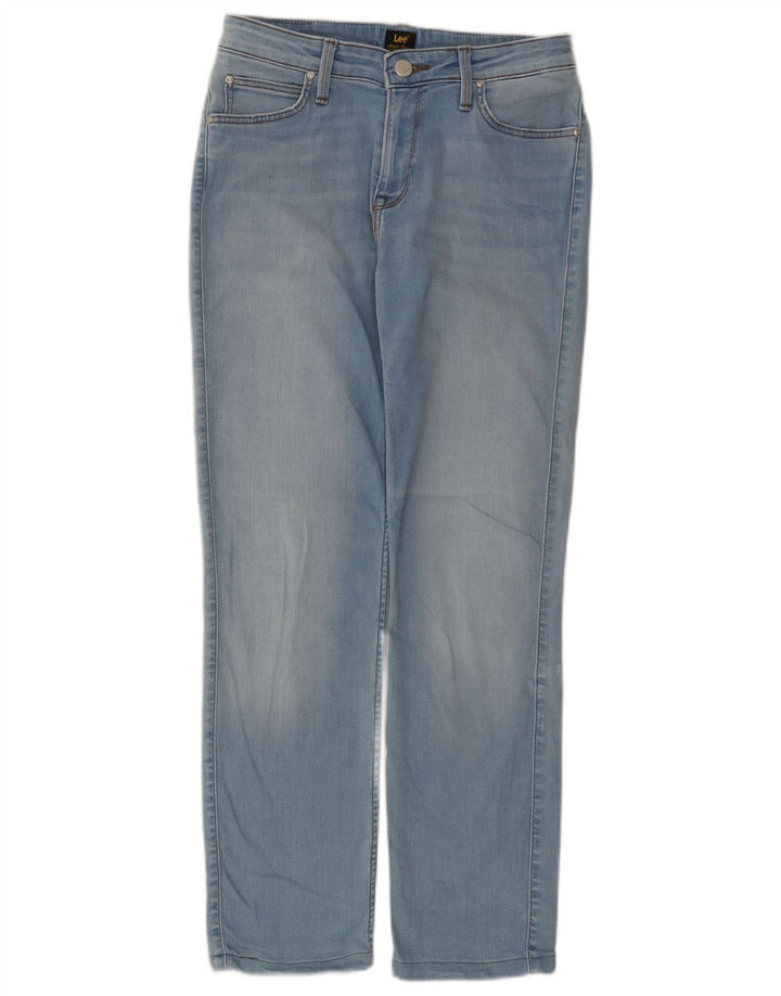 Damskie jeansy Lee Marion Straight W29 L28 Niebieskie bawełniane
