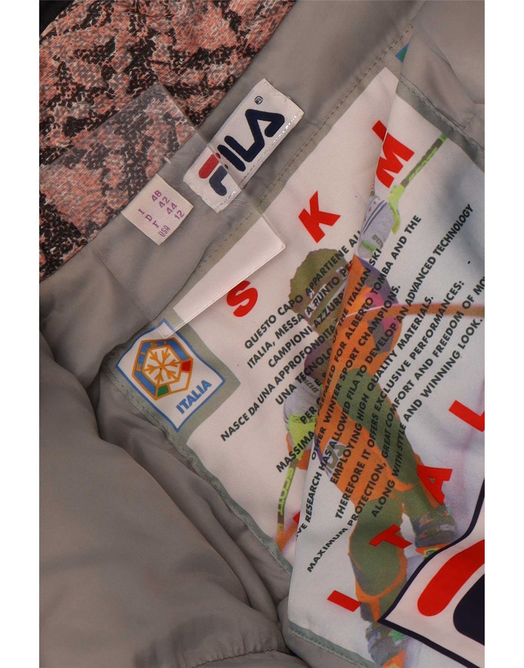Damski kombinezon narciarski Fila IT 48 XL w kolorze czarnym