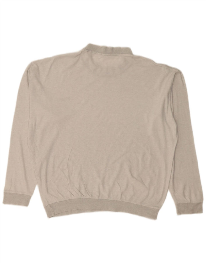 Męski top o luźnym kroju FILA z długim rękawem, średnioszary