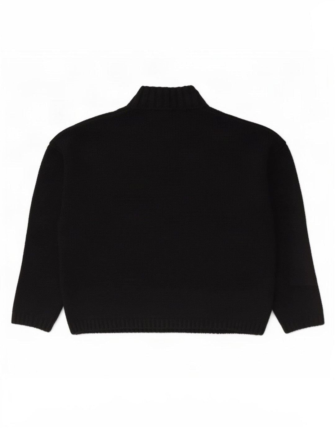 Sweter damski St. Bernard z golfem UK 14, duży, czarny, wełniany