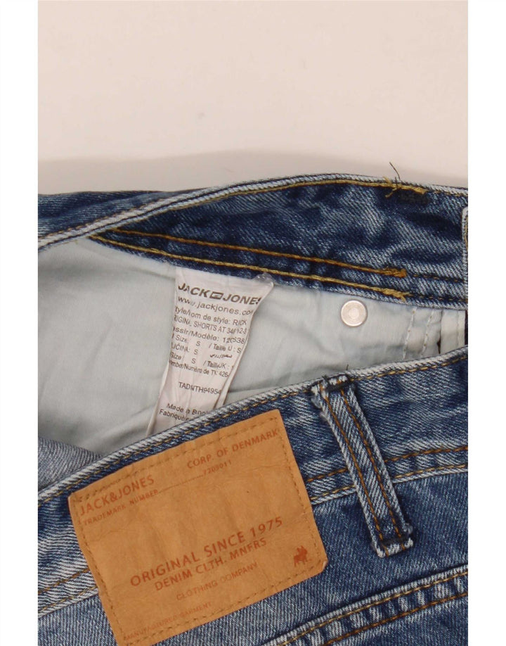 Męskie spodenki jeansowe Jack & Jones, małe, W30, niebieskie, bawełniane