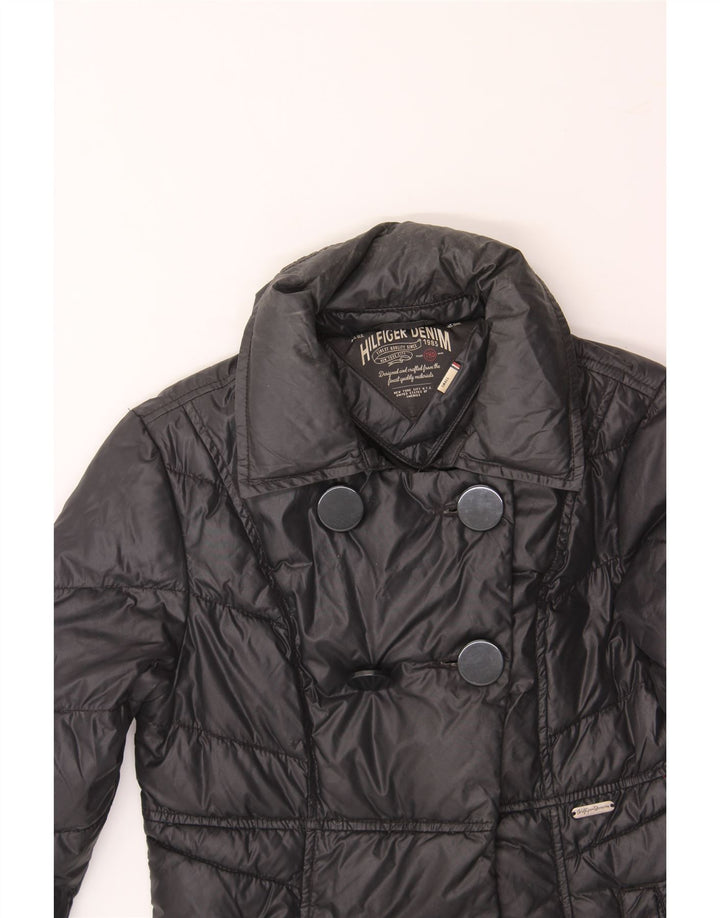 TOMMY HILFIGER Womens Padded Jacket UK 10 Small Black Polyester Vintage Tommy Hilfiger and Second-Hand Tommy Hilfiger from Messina Hembry 