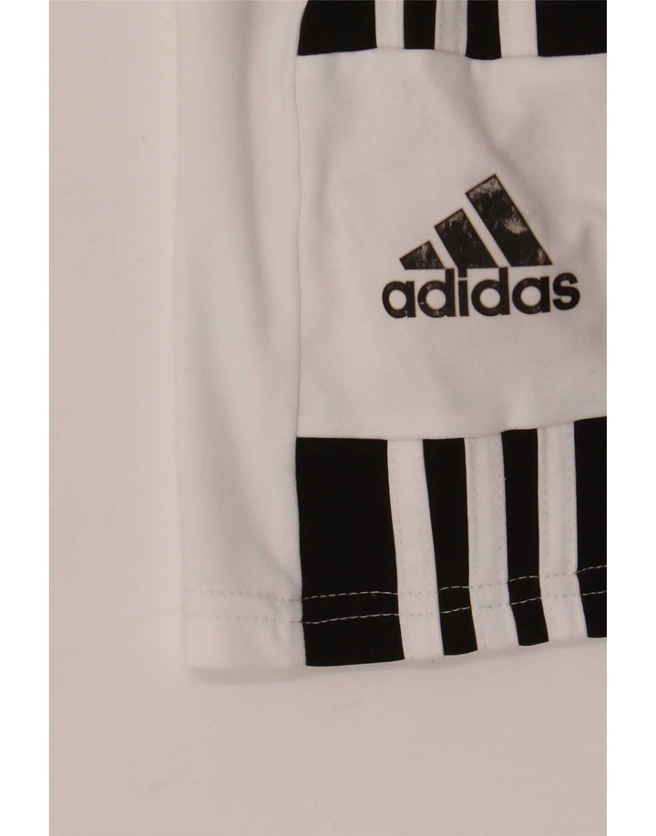Męska koszulka Adidas Aeroready Top, średni biały poliester z blokami kolorów