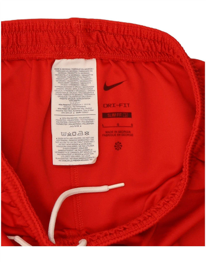 Męskie spodenki sportowe Nike Dri Fit Slim Fit, duże, czerwone, poliestrowe