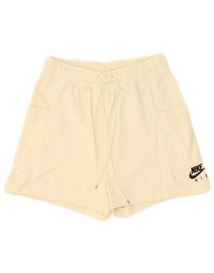 Damskie spodenki sportowe Nike UK 8 Małe, beżowe, bawełniane