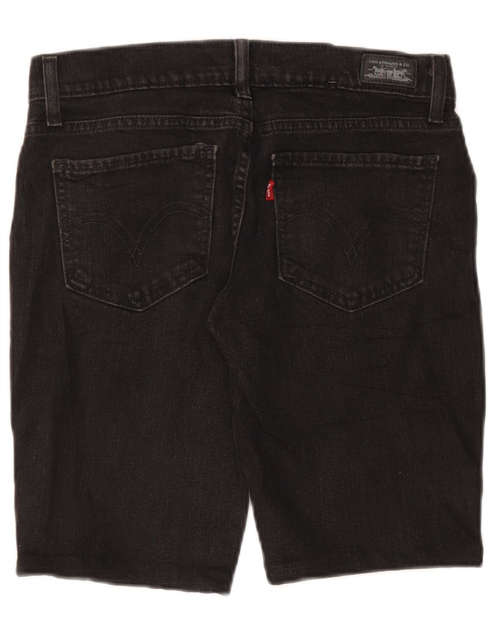 Damskie spodenki jeansowe LEVI'S 524 Super Low US 7 Medium W30 Szara bawełna