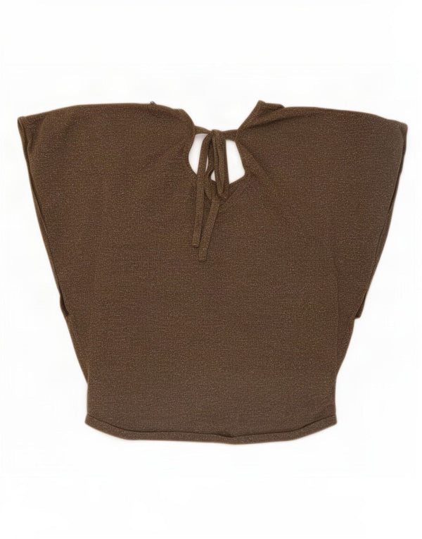Bluzka damska Oasis Top UK 10 Small Khaki z nakrapianą wiskozą
