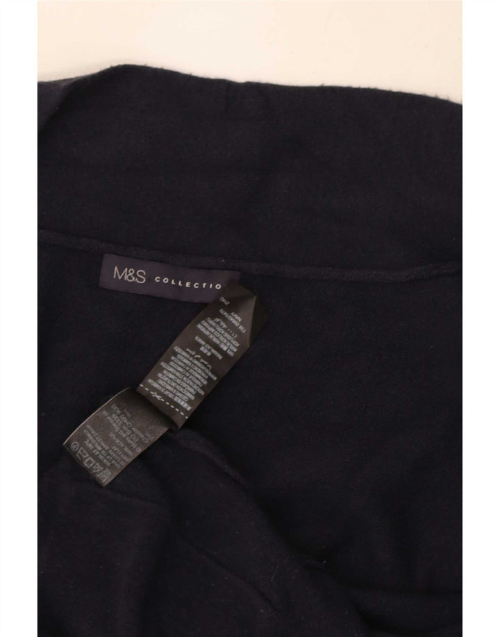 Marks & Spencer Damski sweter o przedłużonym fasonie, UK 12, średni granatowy