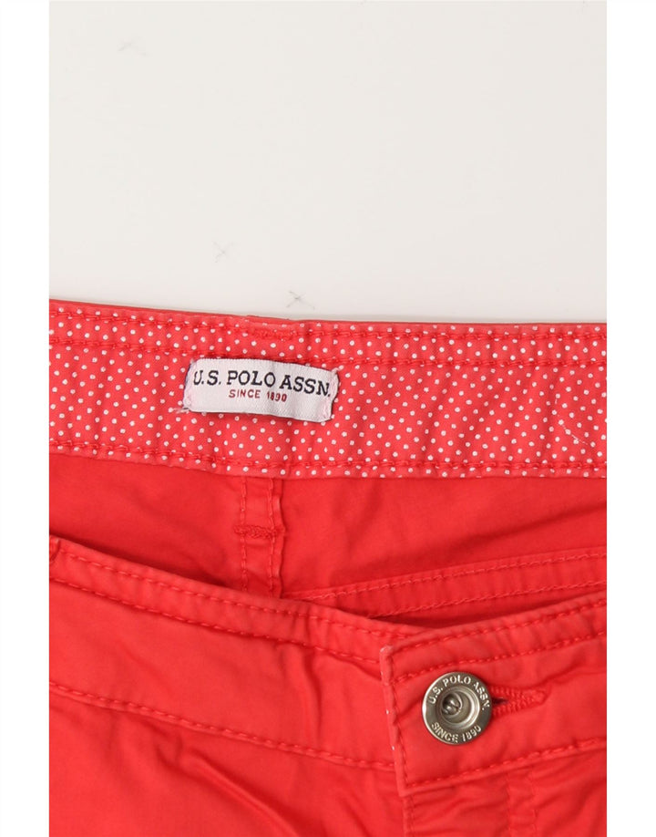 U.S. POLO ASSN. Womens Casual Shorts W30 Medium Red Vintage U.S. Polo Assn. and Second-Hand U.S. Polo Assn. from Messina Hembry 