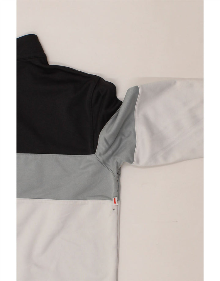 PUMA Mens Zip Neck Pullover Tracksuit Top XL White Colourblock Sports Vintage Puma and Second-Hand Puma from Messina Hembry 