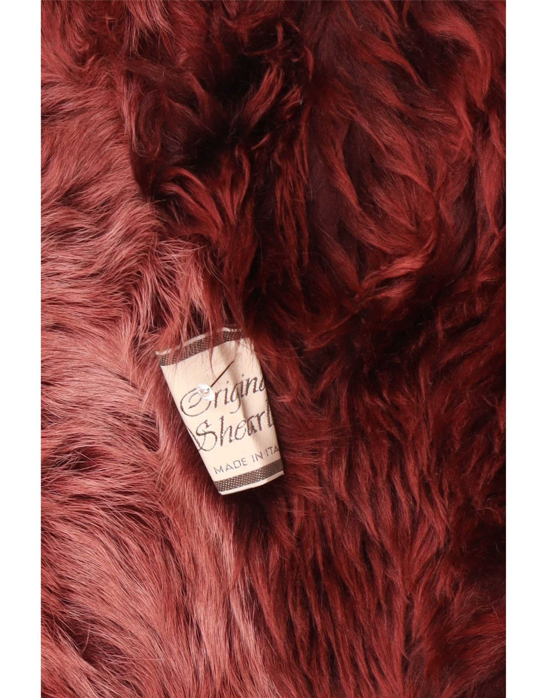 L'autre Chose Damska kurtka Shearling UK 10 Small Burgund