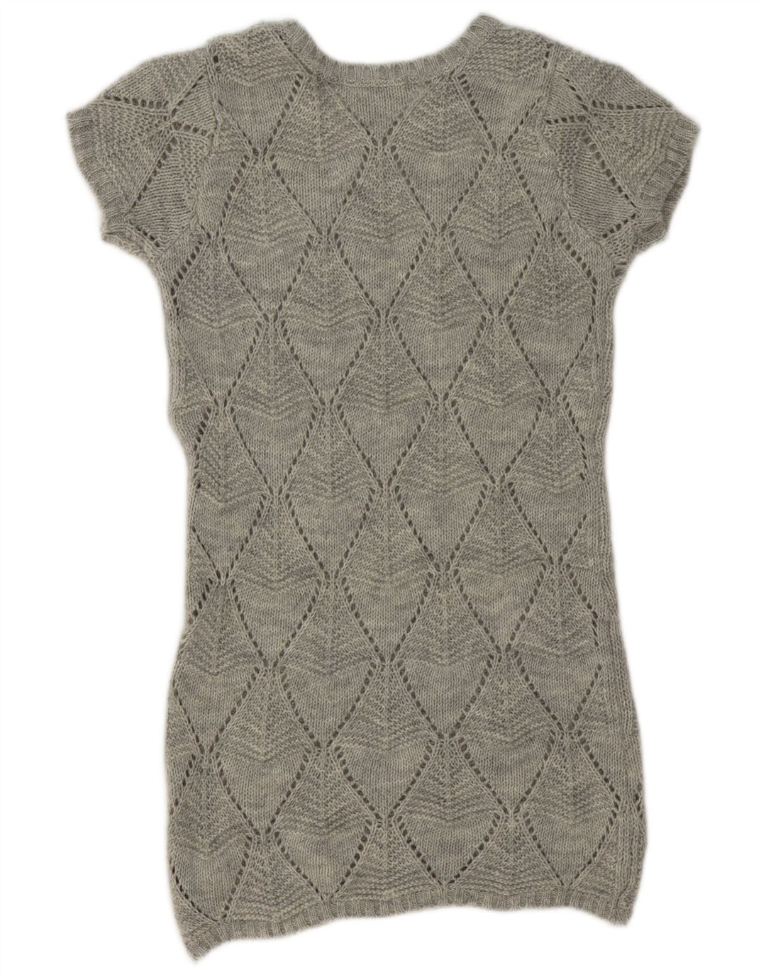 Marks & Spencer Damska sukienka sweterkowa UK 12 Średni szary Argyle/Diament