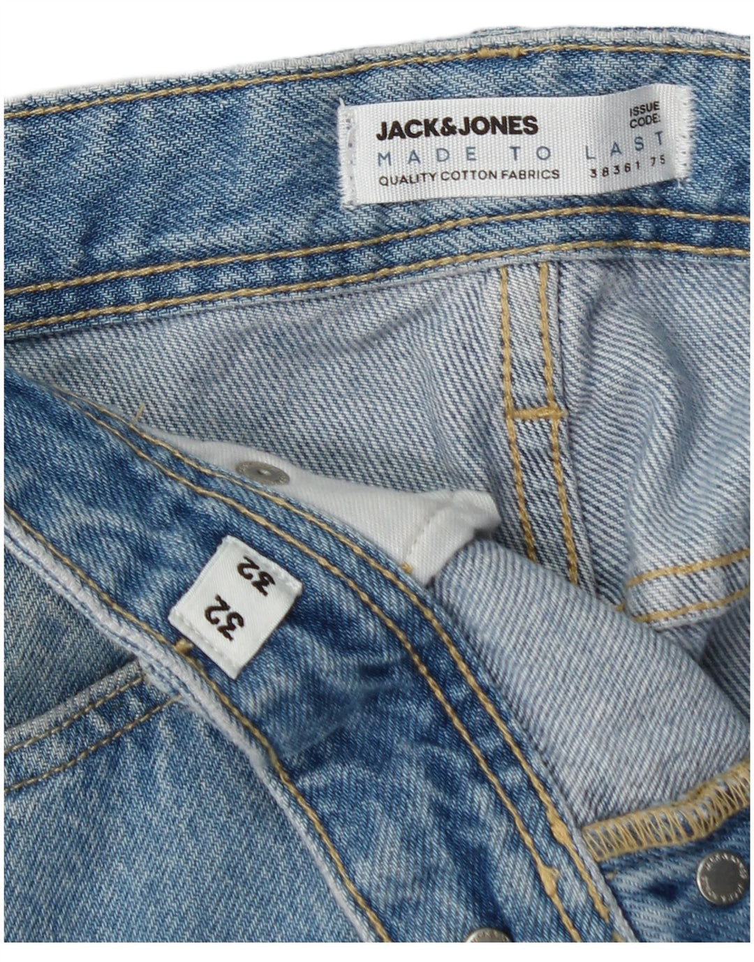 Luźne dżinsy męskie Jack & Jones Eddie W32 L32 Niebieskie bawełniane