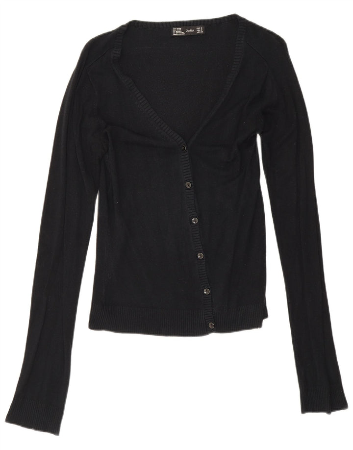 Sweter damski Zara Cardigan UK 10 Small Black Rayon