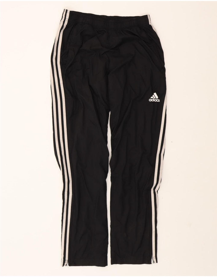 ADIDAS Womens Tracksuit Trousers UK 12 Medium Black Nylon Vintage Adidas and Second-Hand Adidas from Messina Hembry 