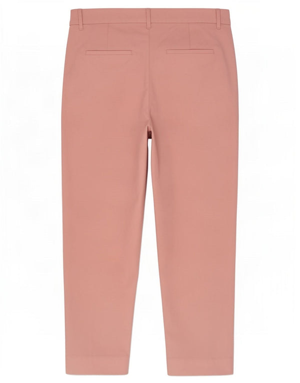 Marks & Spencer Damskie zwężane spodnie chino UK 18 XL W38 L27 Różowa bawełna