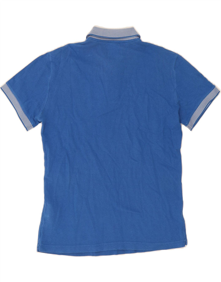 MARINA YACHTING Mens Polo Shirt Medium Blue Cotton Vintage Marina Yachting and Second-Hand Marina Yachting from Messina Hembry 