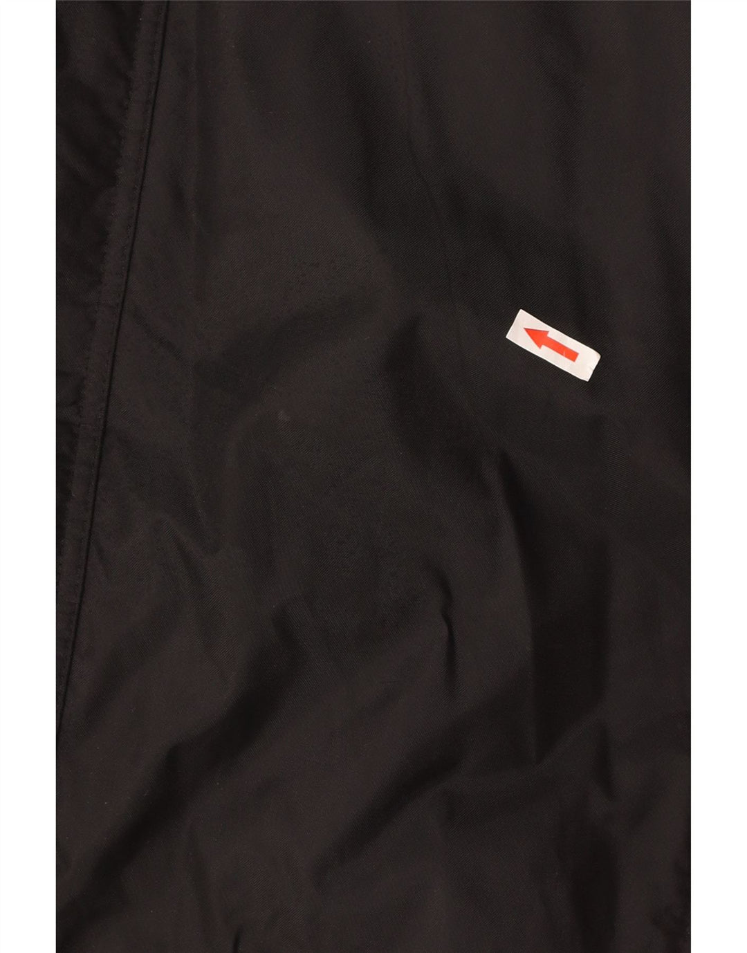 Męski płaszcz wiatrówka ADIDAS UK 46/48 XL Czarny poliamid z blokami kolorów