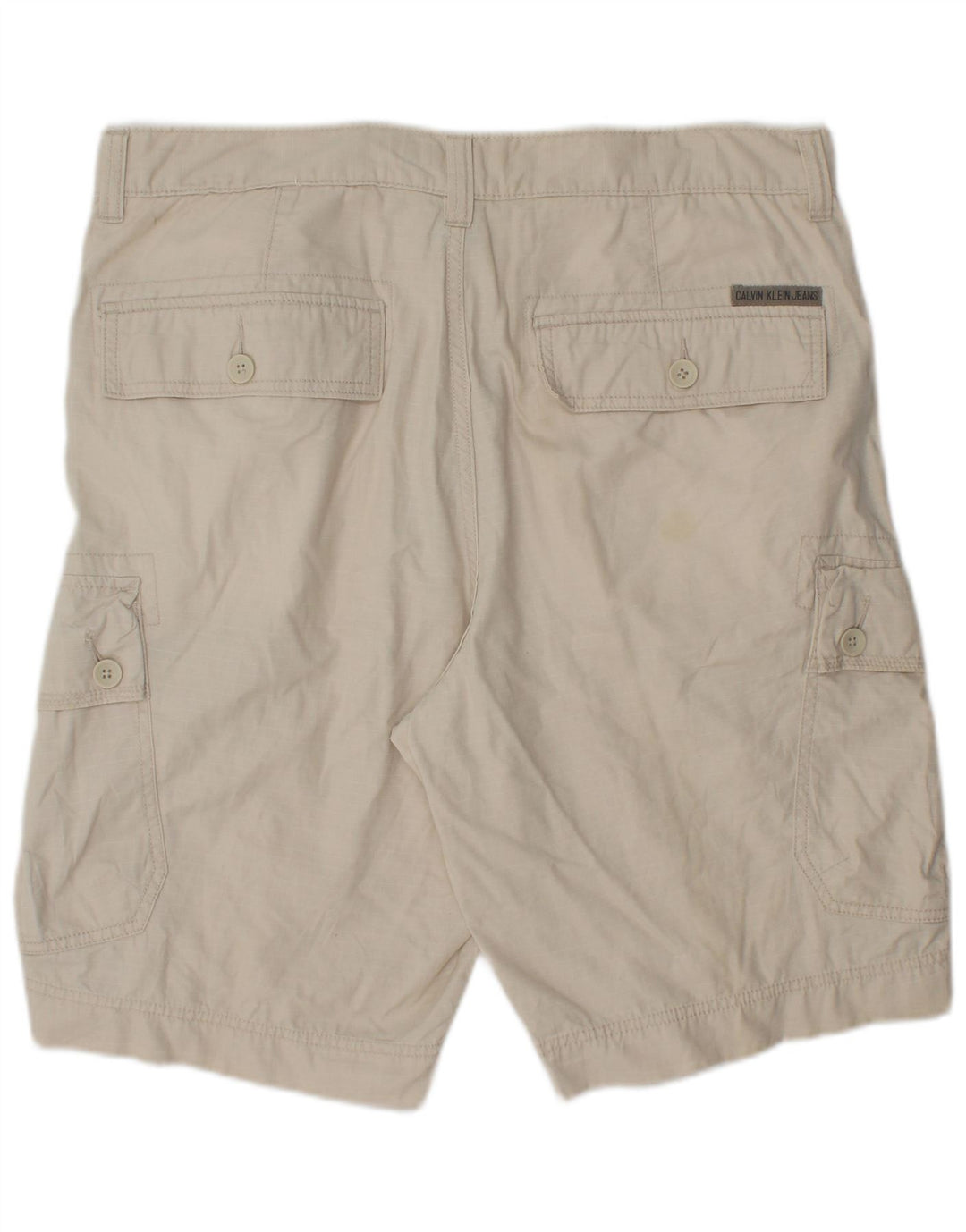 Męskie spodenki cargo Calvin Klein W34, duże, beżowe, bawełniane