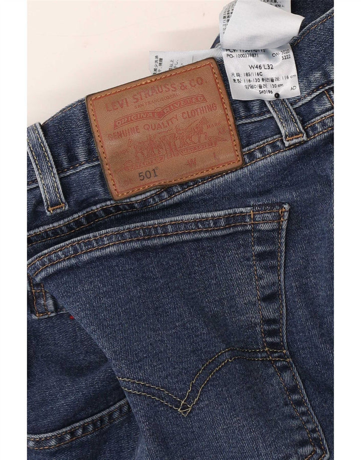 Męskie jeansy Levi's 501 Straight W46 L29 Niebieskie bawełniane